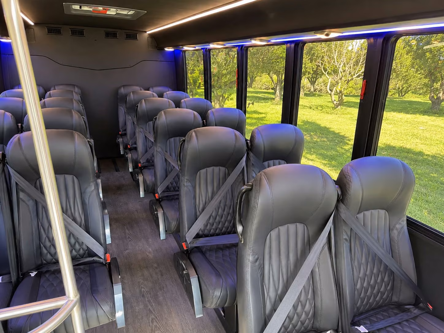15 passenger minibus interior