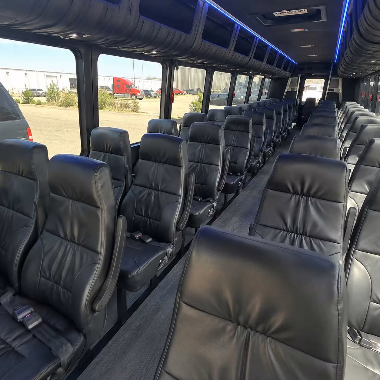 25 passenger minibus interior